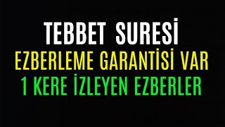 Tebbet Suresi Kolay Ezberleme 10 Tekrar Okunuşu Anlamı Dinle [upl. by Ahtiek]