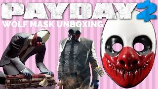 ♡ PAYDAY 2  Official Overkill Wolf Mask Unboxing and Review ♡ [upl. by Acim28]