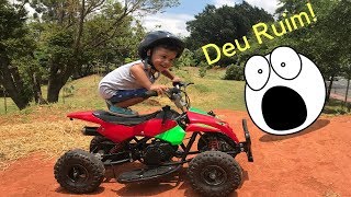 Mini quadriciclo 50cc DEU RUIM tive que pedir socorro [upl. by Lazare]