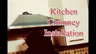 Kitchen Chimney Installation In Hindi [upl. by Nalani]