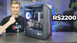 PC GAMER DE R2200 RODA VÁRIOS JOGOS e ESTÁ PREPARADO PARA 2024 Montagem e Testes [upl. by Errised105]