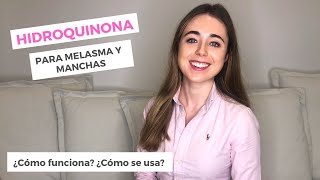 HIDROQUINONA PARA MELASMA Y MANCHAS  ¿CÓMO FUNCIONA ¿CÓMO SE USA  HIDROQUINONA 4  DERMATOLOGÍA [upl. by Gayl]