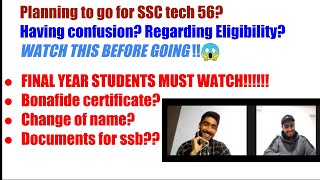 SSB interview DOCUMENTS  ELIGIBILITY  COMMON DOUBTS CLEARED  For SSC Tech 56 TGC  UES  CDS [upl. by Ainud879]