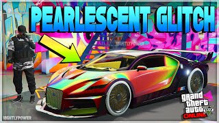 GTA 5 Chameleon Pearlescent Glitch Paint Jobs On ANY Car Modded Paint Glitch GTA 5 Glitches [upl. by Hanoj329]