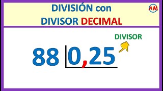 📌 DIVISIÓN con DECIMALES en el DIVISOR  Super fácil 💪  Ejercicio N° 6 [upl. by Yraillih705]