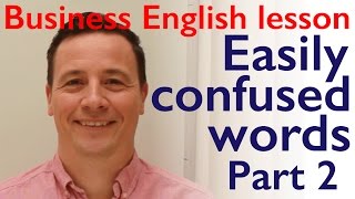 English vocabulary lesson PART 2 Easily confused words [upl. by Sharity578]