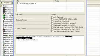 Descriptografando senhas MD5 usando Cain amp Abel e MD5Descrypter [upl. by Aneras1]