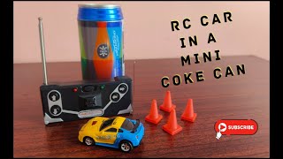 Worlds smallest RC Car that comes in a Coke can 😱  Unboxing amp Testing [upl. by Pownall205]