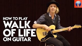 How to Play Walk of Life On Guitar  Dire Straits Walk of Life Lesson Guitar [upl. by Ditmore91]