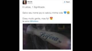 FÃ FAZ TATUAGEM DA KÉFERA NO BRAÇO [upl. by Enelram]