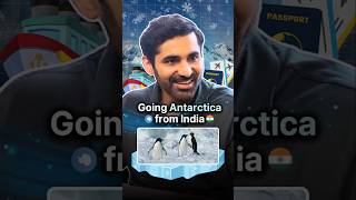 How to reach ANTARCTICA from India 🇮🇳 🥶 travel podcast shorts tours [upl. by Dorri]