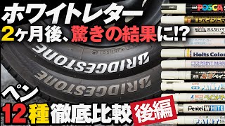 DIYホワイトレターの2ヶ月後。ホワイトレターに使えるペン全12種徹底比較！【後編】の結末が想定外の結末に！？あのペンが覆る！？【R式DIY】 [upl. by Kennet]