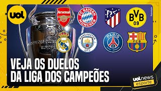 REAL MADRID X MANCHESTER CITY SORTEIO DEFINE CONFRONTO ENTRE OS DOIS ÚLTIMOS CAMPEÕES NA CHAMPIONS [upl. by Levina]