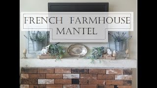 Farmhouse Fireplace Decor  French Farmhouse Flair  Fireplace Mantel Decorating Ideas [upl. by Alastair]