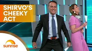 Shirvos cheeky act leaves Nat in hysterics  Sunrise [upl. by Dranyl]