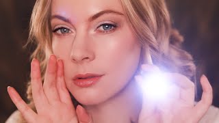 ASMR Whispering EyesClosed Instructions For Sleep Close Up Ear To Ear Whispers Light Triggers [upl. by Elysia]