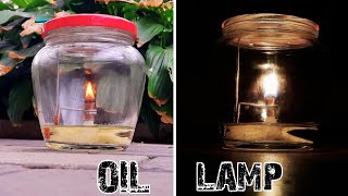 Oil Lamp from simple things in 10 minets [upl. by Keeley]