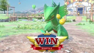 Pokkén Tournament  Sceptile Online Battles 2 [upl. by Ayikaz606]