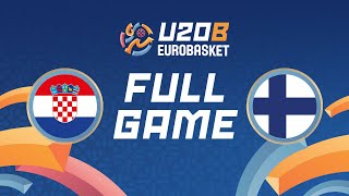 Group Phase  Croatia v Finland  Full Basketball Game  FIBA U20 EuroBasket 2024 Division B [upl. by Attenaz330]