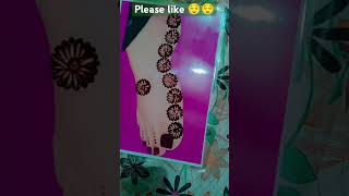 Pairon ki design 🌿 pair ki mehndi designs l Mehandi ki design 🌿 Mehandi ke design shortsviral [upl. by Ellenor]