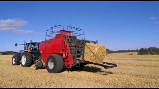 bigbaling 2022 newholand tm190 and Ford Tw35 with a massy Ferguson 190 [upl. by Bonar228]