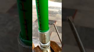 Diy Plumbing basics amazing way to attach a plastic pipe to metal pipe without an adaptor creative [upl. by Aicyla935]