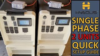 Apollo 5K Setup Guide for SINGLE Phase with Two Units 6kw Output [upl. by Ronny925]