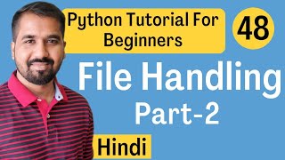 File Handling in Python Part2 Explained in Hindi l Python Tutorial For Beginners [upl. by Lona]