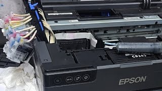 Epson L18050 L8050 Head problem Carriage problem papar jam problem full reset L8180 head Problem [upl. by Ailegra]