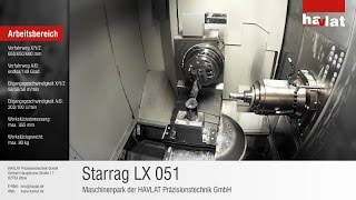 Starrag LX 051  Fertigung einer Turbinenschaufel im Bereich Energietechnik und Kraftwerkstechnik [upl. by Wagoner128]