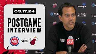 Postgame Interview Erik Spoelstra [upl. by Yecats]