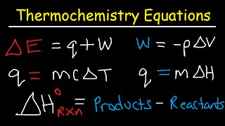 Thermochemistry Equations amp Formulas  Lecture Review amp Practice Problems [upl. by Cunningham138]