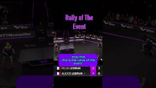 CAPTIONED Commentators GO INSANE during Felix and Alexis Lebrun RALLY WTTMontoellier [upl. by Hazaki]