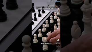 Chess Board Cake tutorial only at YenersWaycom cake cakes caketutorials caketutorials cakeart [upl. by Lusa]