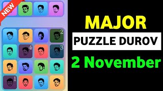 2 November Major puzzle durov Solved Today  Major Daily combo card 2 November  Major Puzzle [upl. by Chevy]