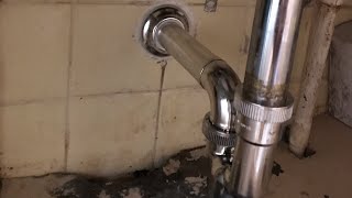 CÓMO HACER CAMBIO DE TUBO SIFÓN DE LAVABO Reparación de fuga [upl. by Maer]