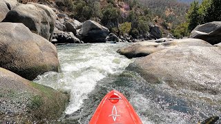 Kern River Kayak  False Flush Rapid 700 cfs 2024 Sep [upl. by Ahsyad]