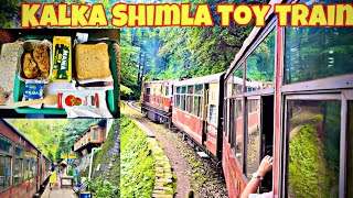 Shivalik Deluxe Express 1st Class Toy Train journey food review Kalka to Shimla full journey video [upl. by Kosse]