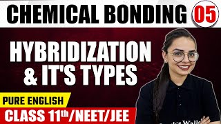 CHEMICAL BONDING 05  Hybridization amp It’s Types  Chemistry  Pure English  Class 11thNEETJEE [upl. by Mcadams]