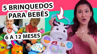 ⭐ 5 brinquedos para bebê de 6 a 12 meses que você precisa conhecer [upl. by Walston]