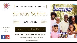 Partakers Church Sunday School 72124 [upl. by Eseela]