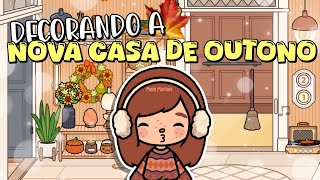 DECORANDO A NOVA CASA DE OUTONO 🍂🥮❣️  Toca Life World  Moni Moraes [upl. by Sukram]