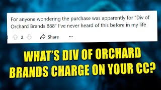 Div Of Orchard Brands Charge On Credit Card  Which Merchant Charged Your Card [upl. by Sitoeht]