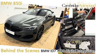 BMW 850i  ID7 amp ID8 digital audio upgrade  Audison Voce Focal Audiotec Fischer Match and Helix [upl. by Farrand]