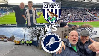 WBA VS MILLWALL VLOG BAGGIES HELD AT HAWTHORNS AS MILLWALL SHOW THEIR CLASS [upl. by Honna145]