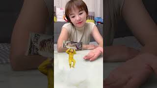 Bandar Mama ChocoBar laya 🥳 mini wood toy wood working art skill short cartoon viral trending [upl. by Assenad]