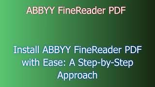 ABBYY FineReader PDF ABBYY FineReader PDF2024 [upl. by Marcel]