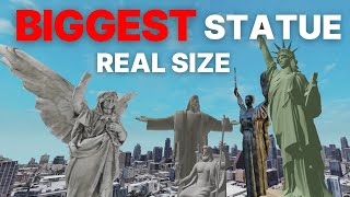 All Tallest Statues ► size comparison 3D [upl. by Nimajnab]