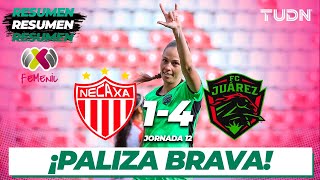 Resumen y goles  Necaxa 14 Juárez  Liga Mx Femenil  CL2024 J12  TUDN [upl. by Vina549]