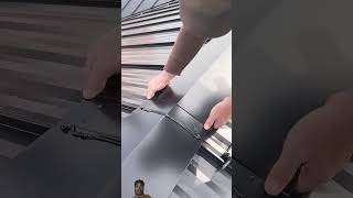 Best Ridge CaP install metal roof [upl. by Spain]